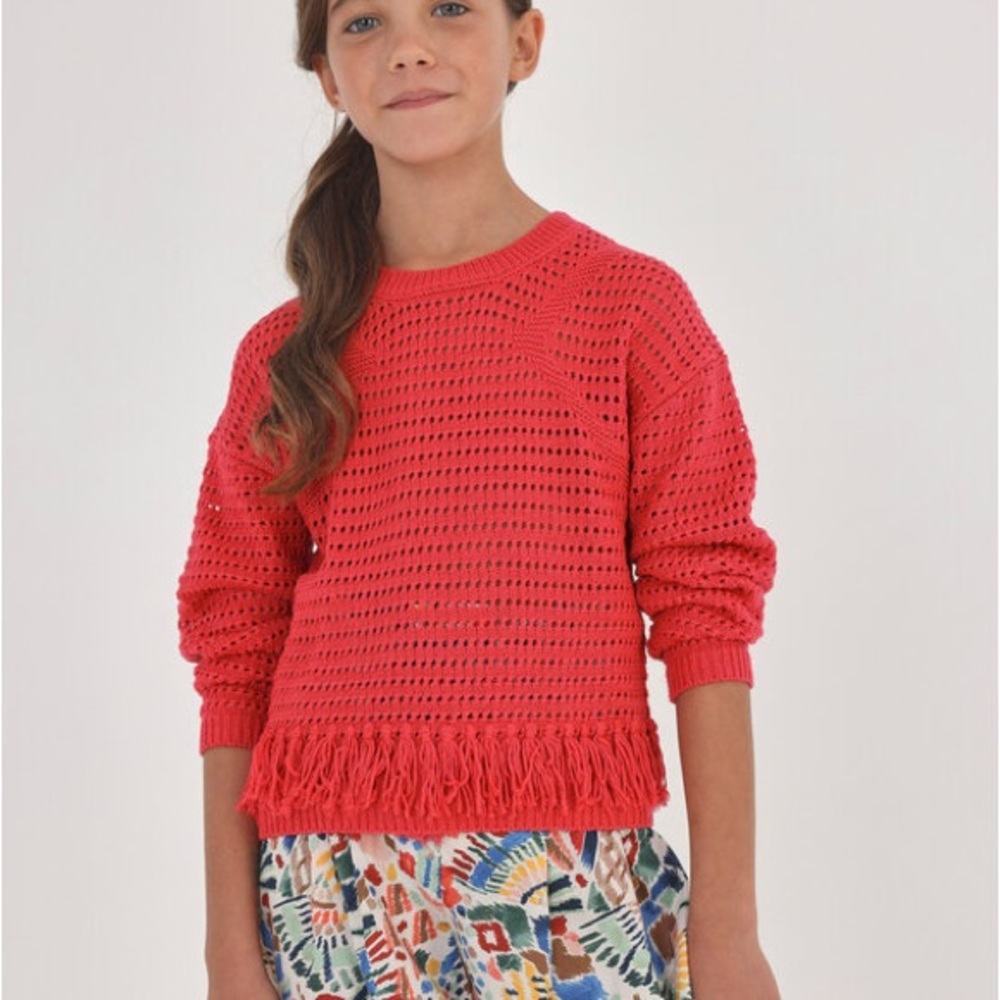 Mayoral Red Knit Sweater for Kids